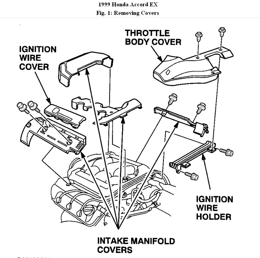 1999 Honda Accord Upper Intake Manifold Diagram  Engine