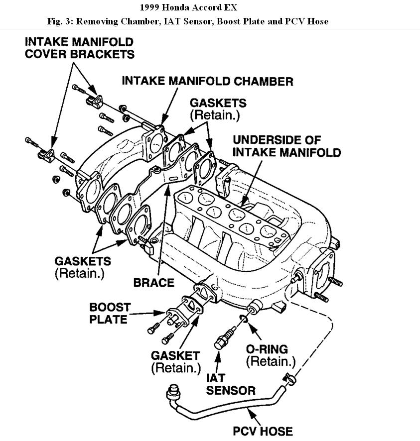 1999 Honda Accord Upper Intake Manifold Diagram  Engine