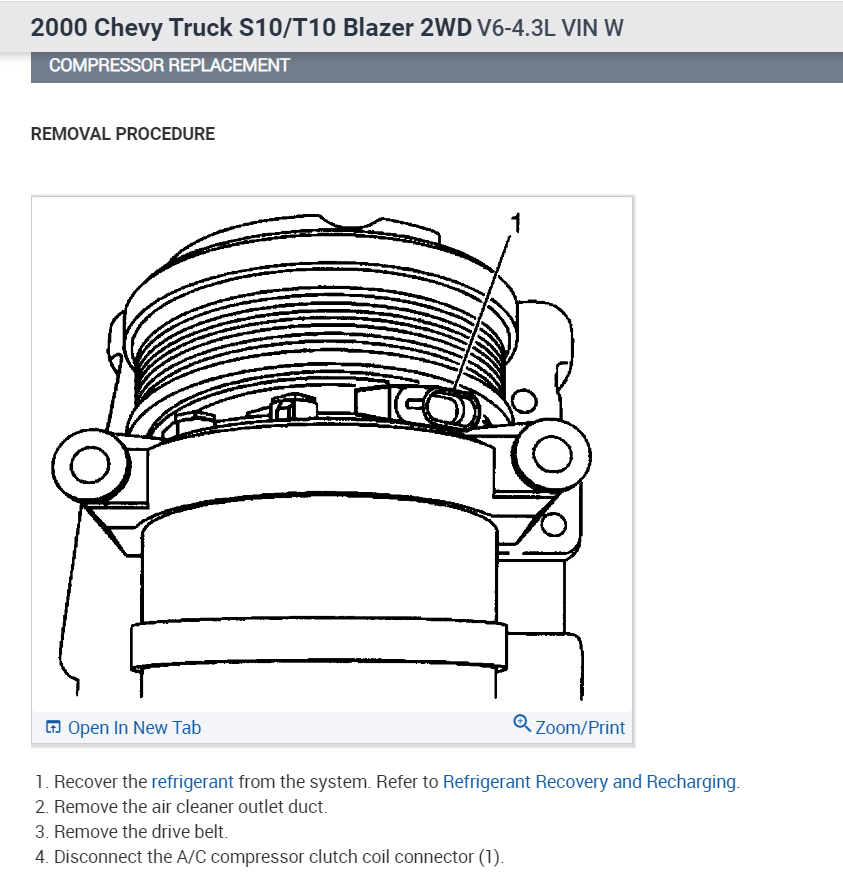 Replacing A/C Compressor the New Compressor Has the Cut Off