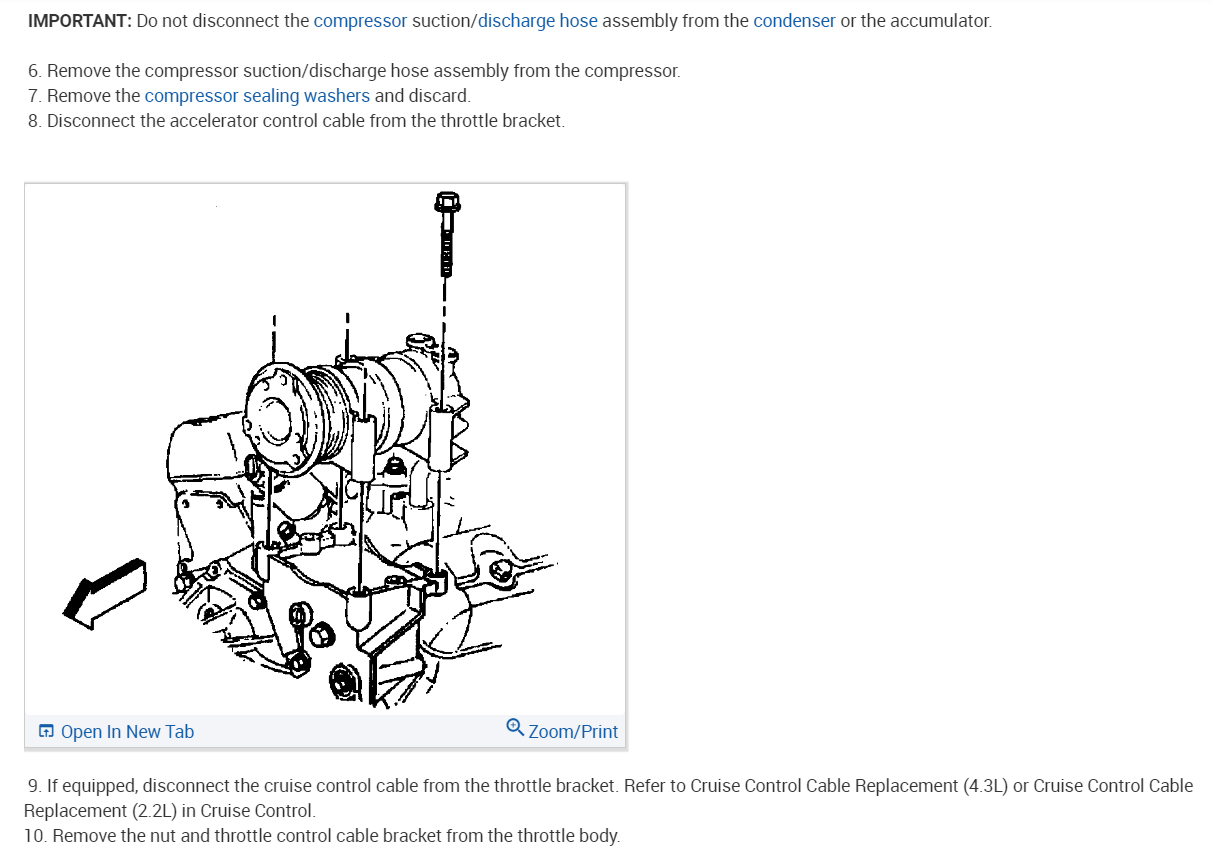 Replacing A/C Compressor the New Compressor Has the Cut Off