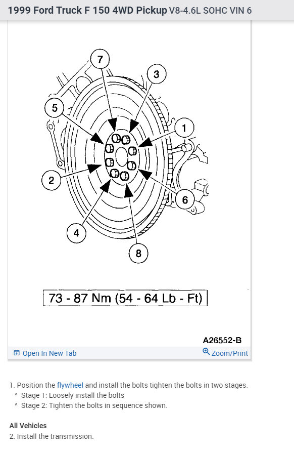 Torque Specs for the Flywheel Needed: Torque Specs for Flywheel.