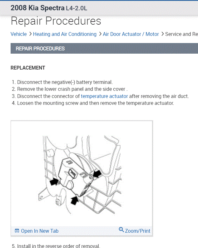 Where Is the Blend Door Actuator Located?