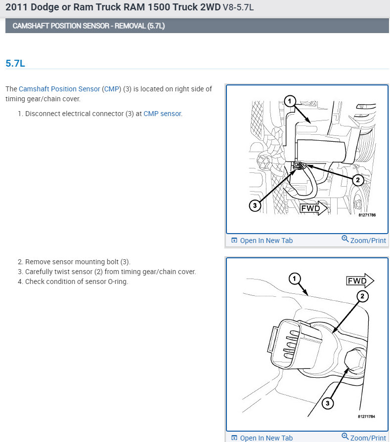 Crankshaft Sensor Codes So, I Have Replaced the Crankshaft and