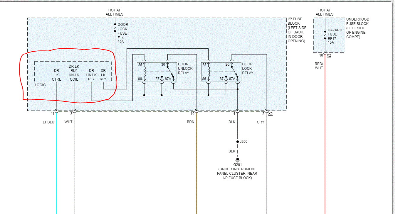 Electric Power Door Locks, Work Intermittently the Electric Power...