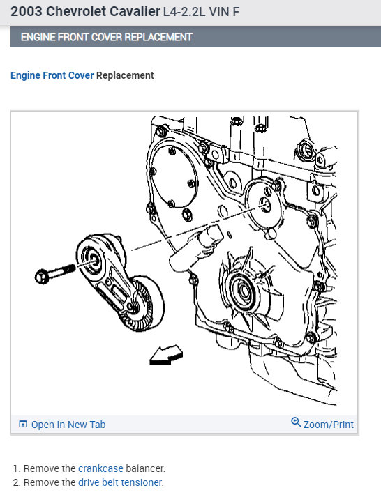 Replacing the Timing Chain Cover Gasket Is There a Motor Mount