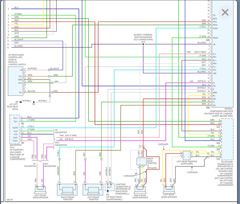 Pin Diagram of the Factory Radio for the Amp Turn on Wire, Needed