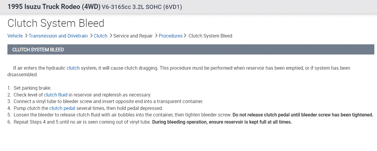 Hard Clutch Pedal, Clutch Will Not Disengage Completely