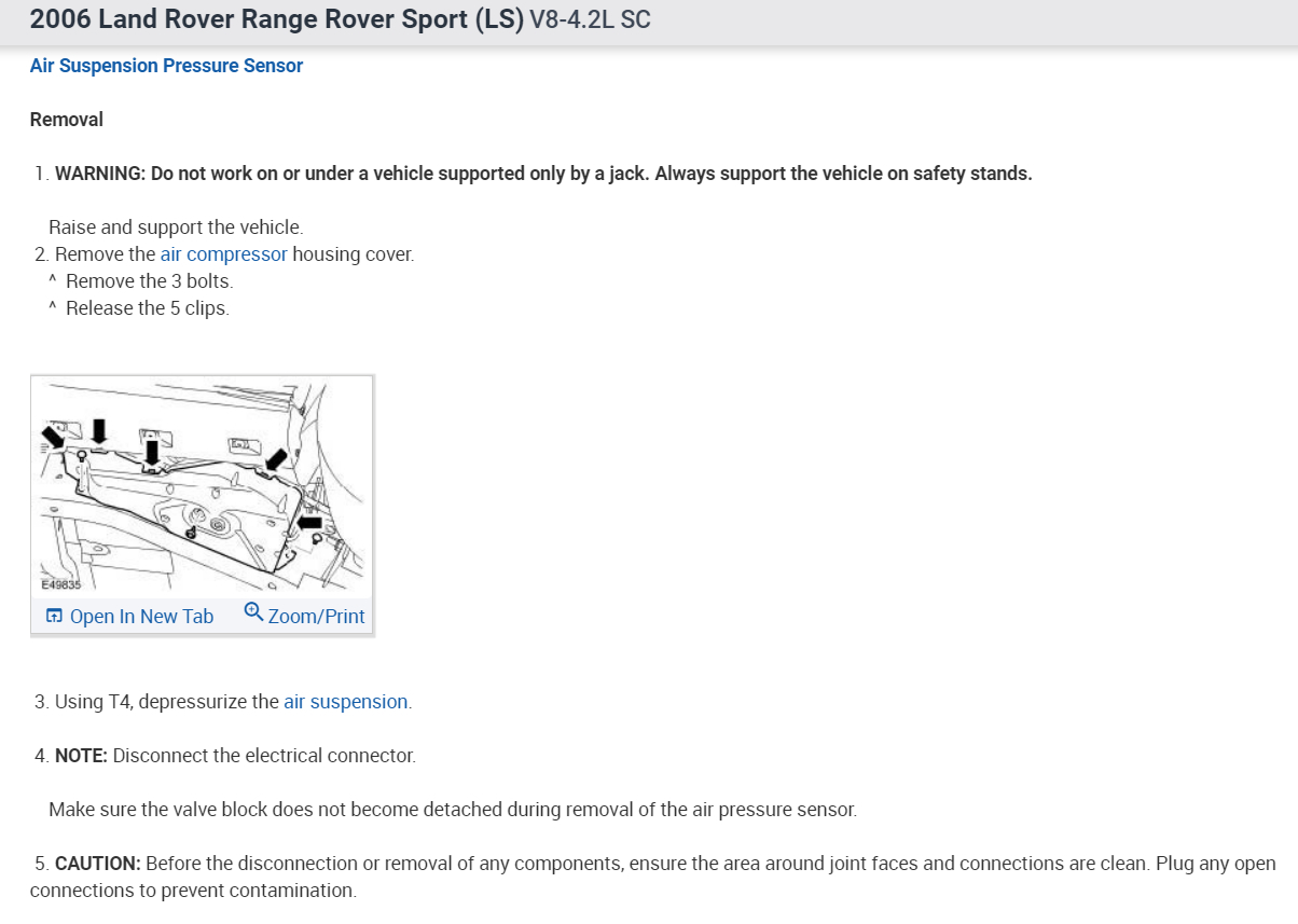Code C1A13, Air Suspension Not Working Properly