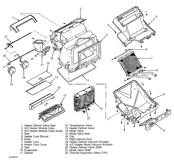 Where Is the Evaporator Tube, and Evaporator Case Located?