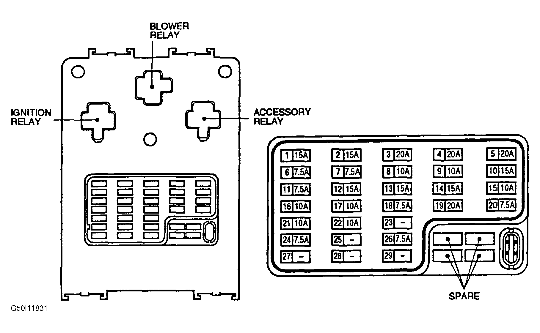 2001 Nissan Maxima Fuse Diagram Wiring Diagrams