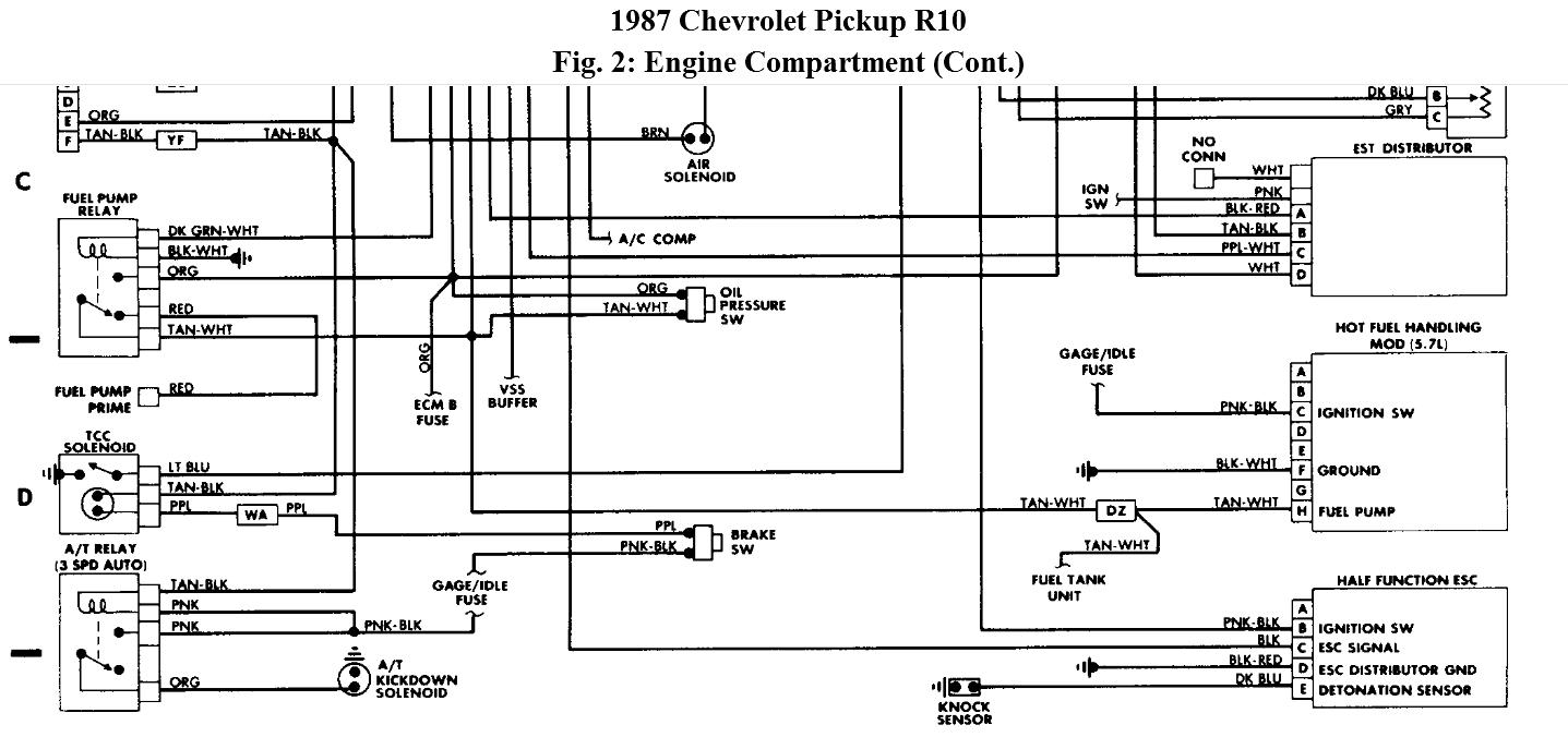 Wiring Diagram For 1987 Chevy Truck Fuel Pump