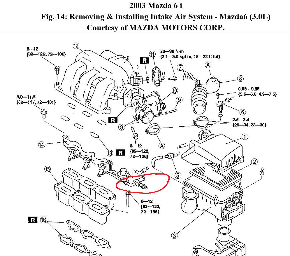 2002 Mazda 6 Engine Diagram Needed: I Would Like to ... mazda 6 engine coolant diagram 