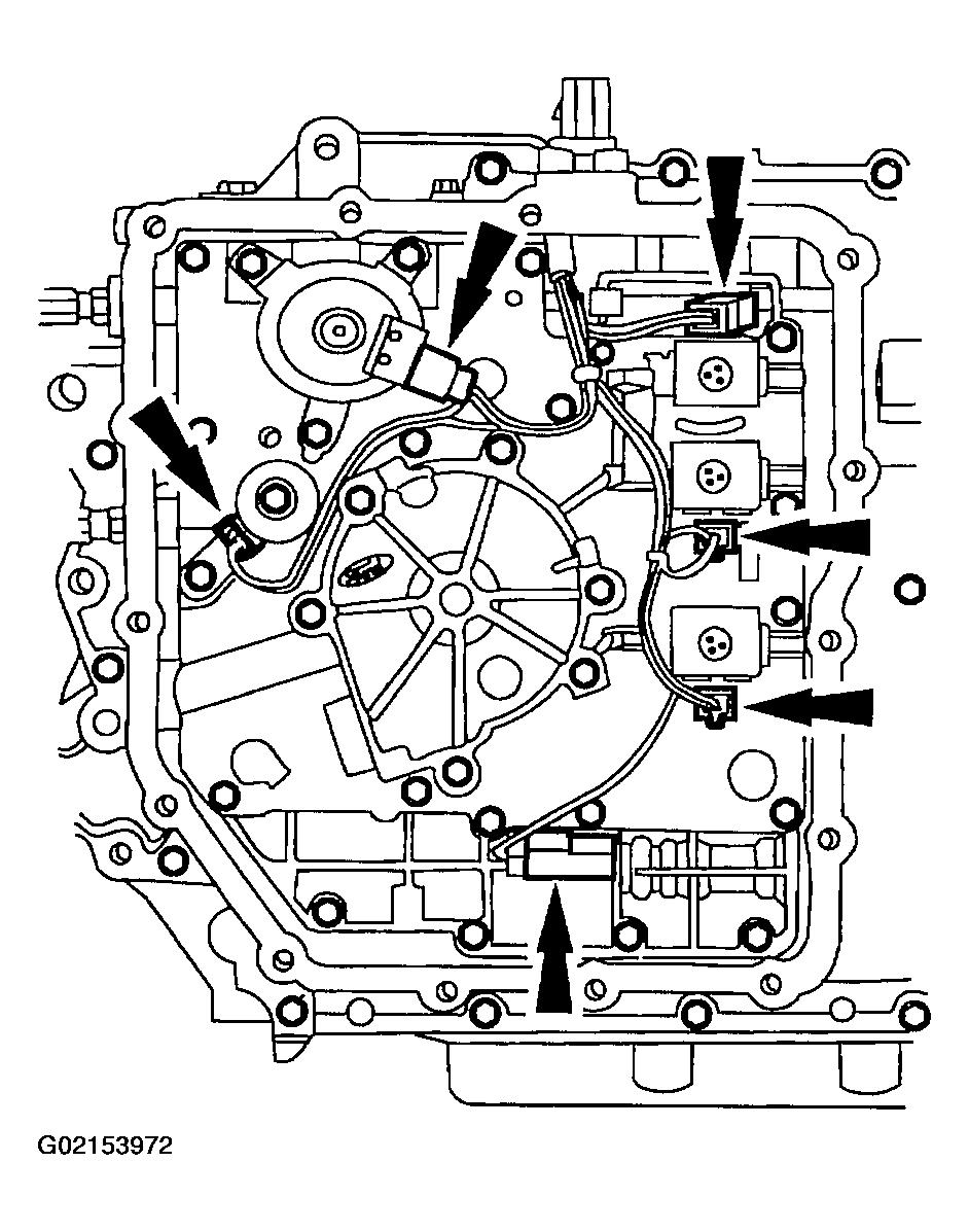 2001 Ford Taurus Where Is the Torque Converter Clutch Solenoid