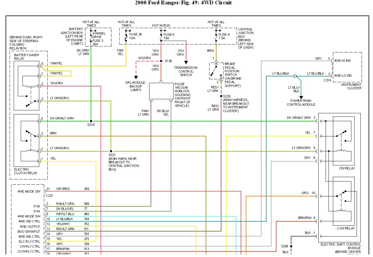 Ford Ranger 4x4 Module Wiring Diagram