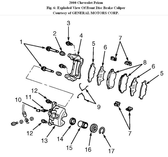 Replacing Brake Pads on 2000 Chevy Prizm Replacing Brake Pads on