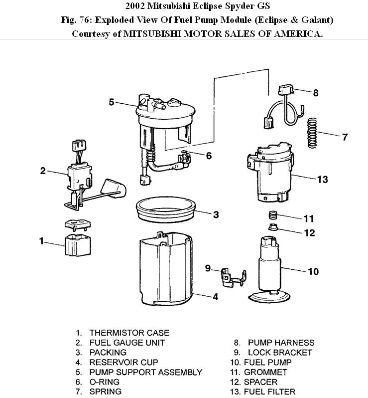 [DIAGRAM CT_9006] Mitsubishi Fuel Pump Diagram HD Quality