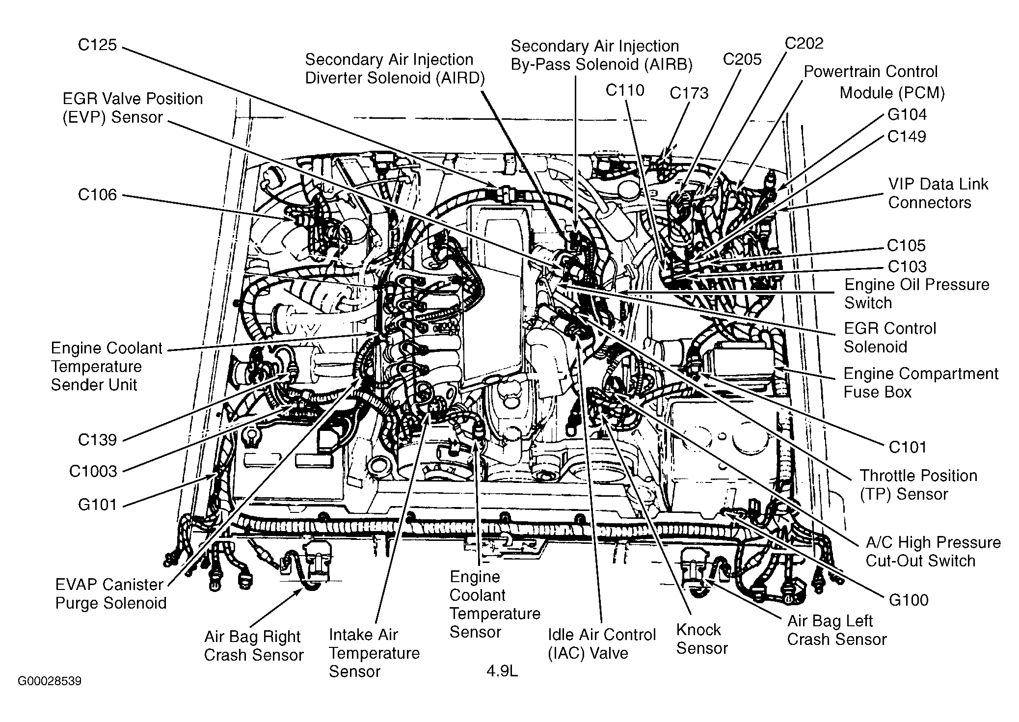 Location Of Coolant Temperature Sensor  Engine Cooling