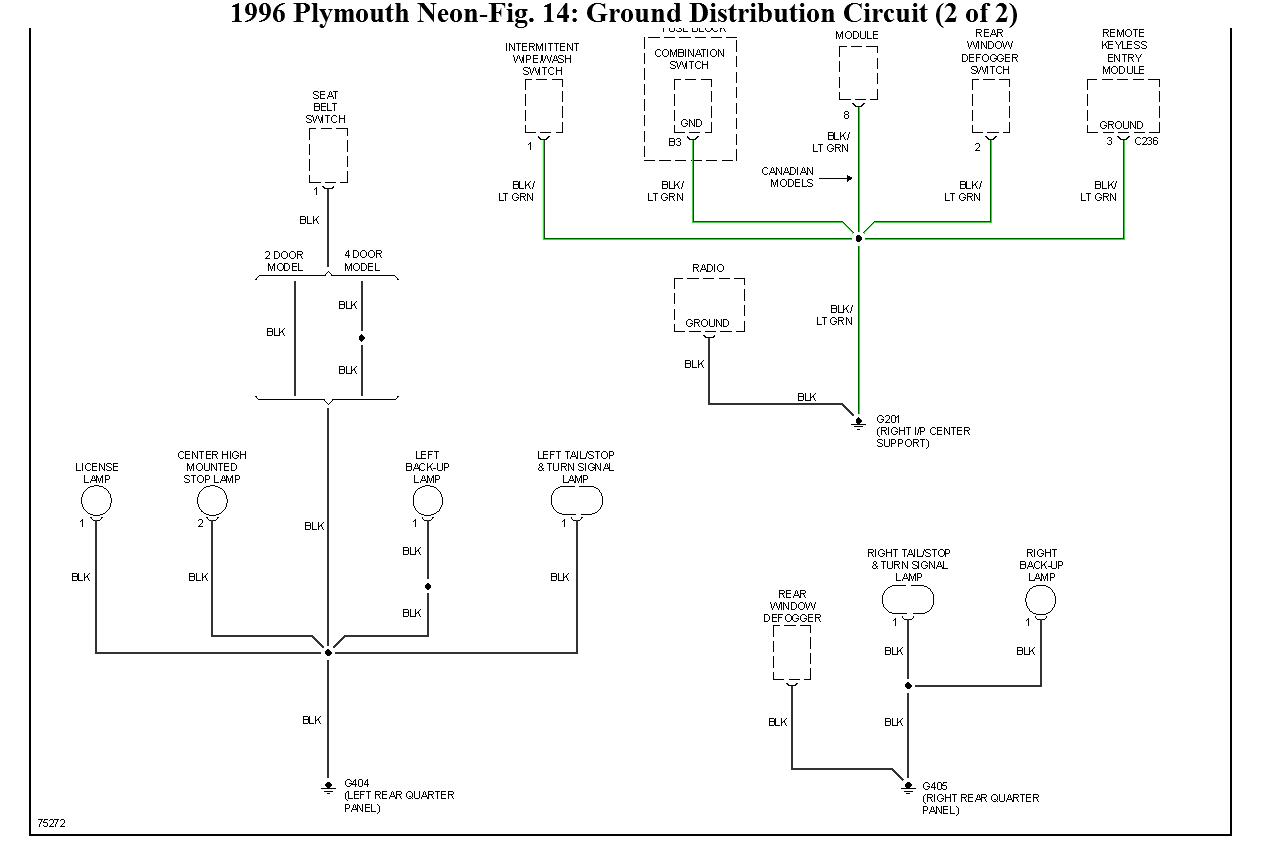 Wiring Harness for 1996 Plymouth Neon: Right Side Was Cut and the