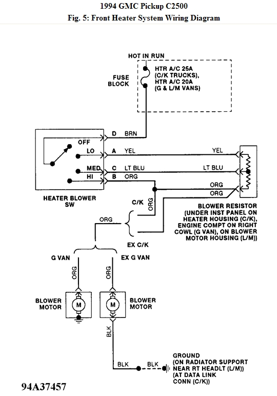 S10 Blower Motor Wiring Diagram from www.2carpros.com