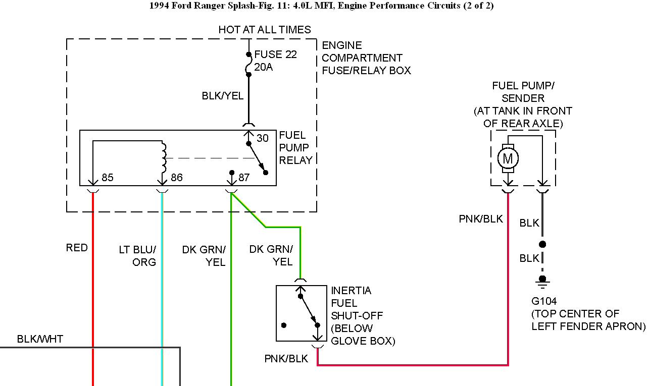 Ford Fuel Pump Relay Wiring Diagram Ford Fuel Pump Relay Wiring Diagram