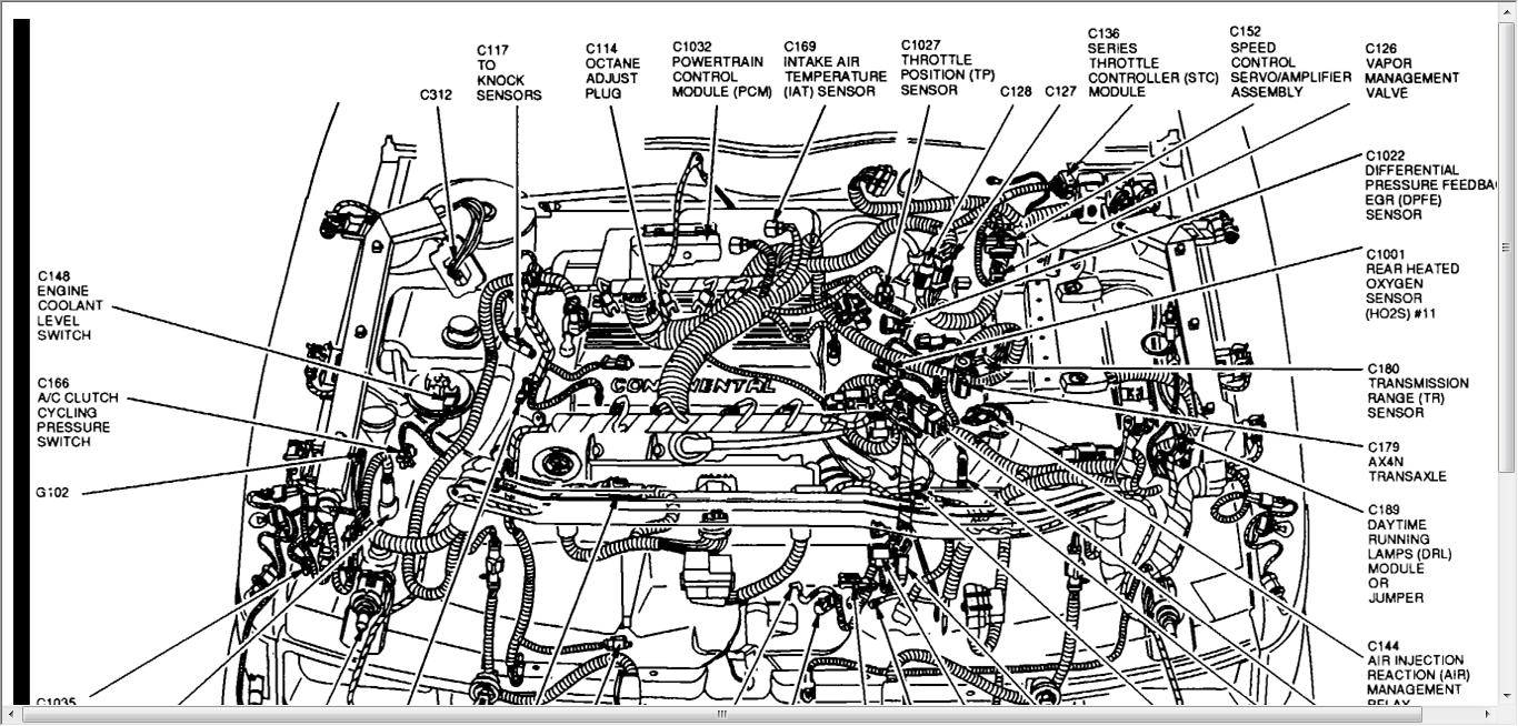 1994 Lincoln Continental Engine Diagram - Wiring Diagram Schema