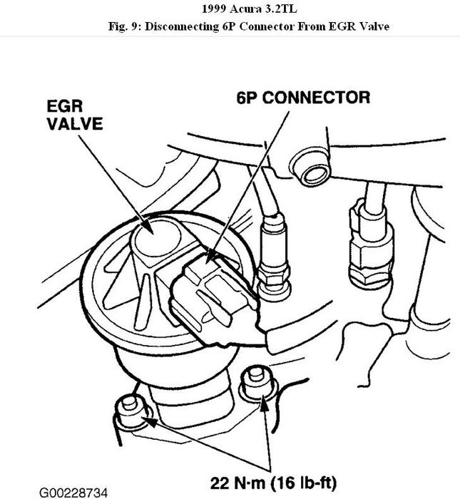 1999 Acura TL EGR Valve Engine Performance Problem 1999 Acura TL