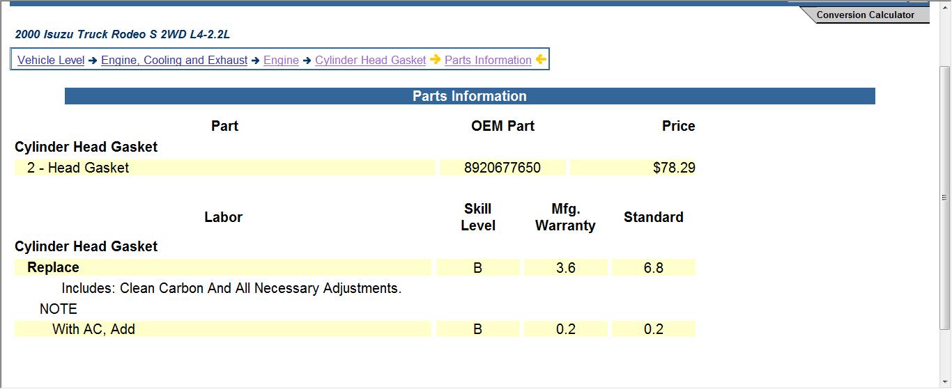 Head Gasket Costs What Would Be the Average Cost of a Head Gasket...