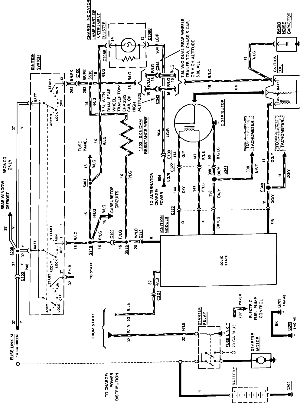 Color Wire Routing From Starter Relay To Ignition Switch