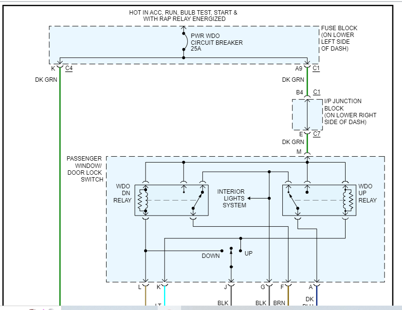 Left Front Side Master Power Door Switch Not Working?