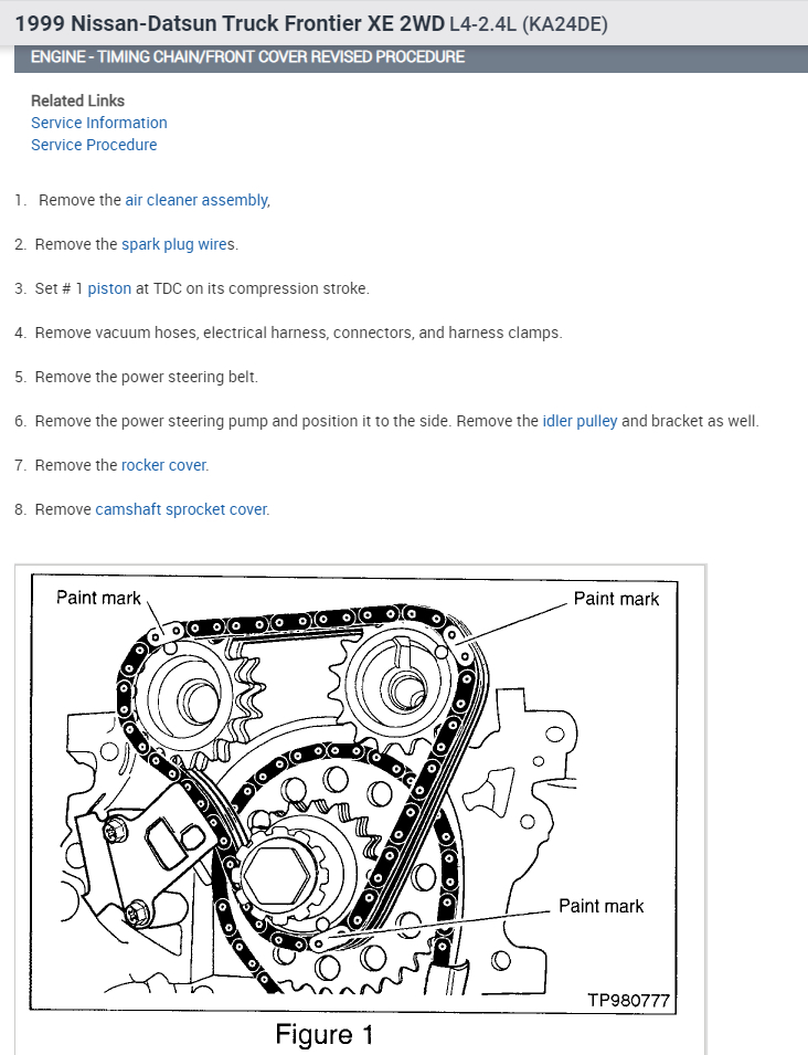DOHC Timing Position, Timing Chain Marks? Need a Pic of Both Cams...