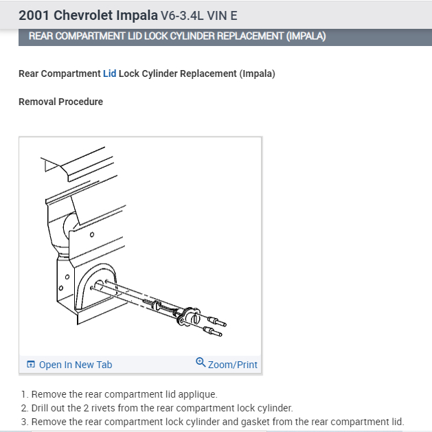 Can I Replace the Trunk Lock Cylinder with a Door Lock Cylinder?