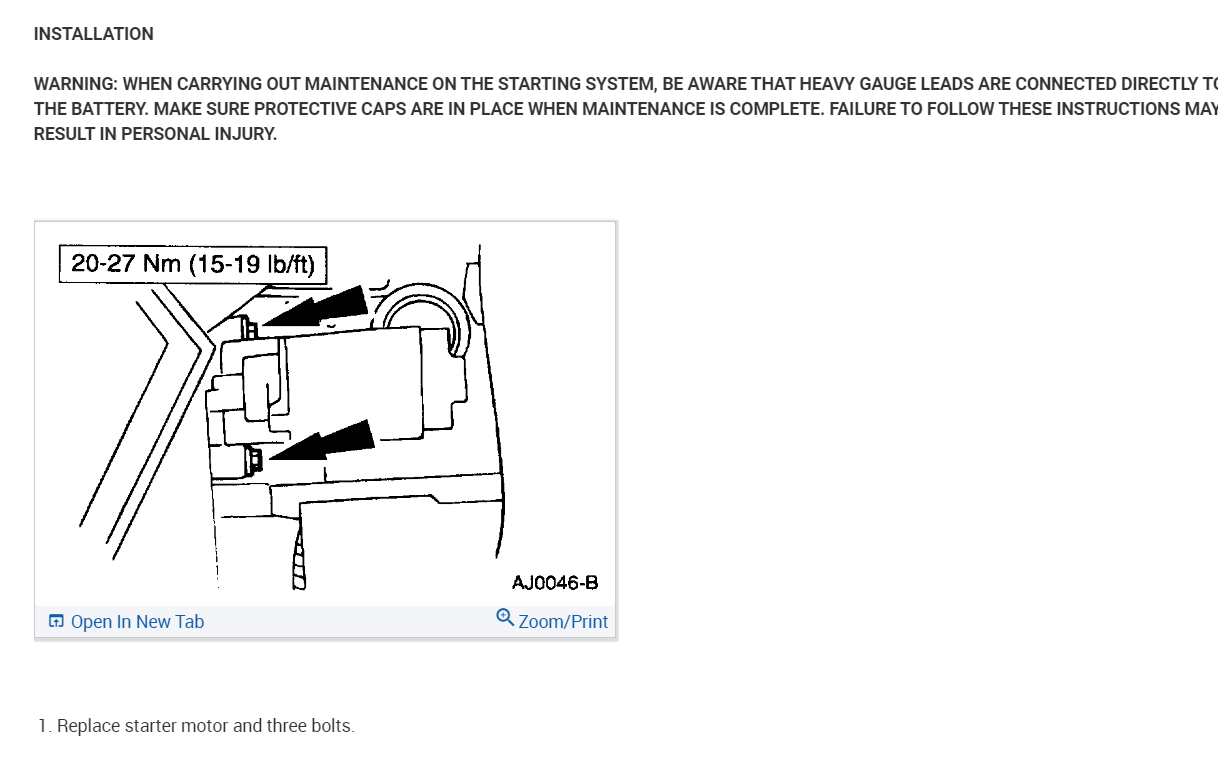 After Installing a Remanufactured 4.2, the Starter Does Not Turn