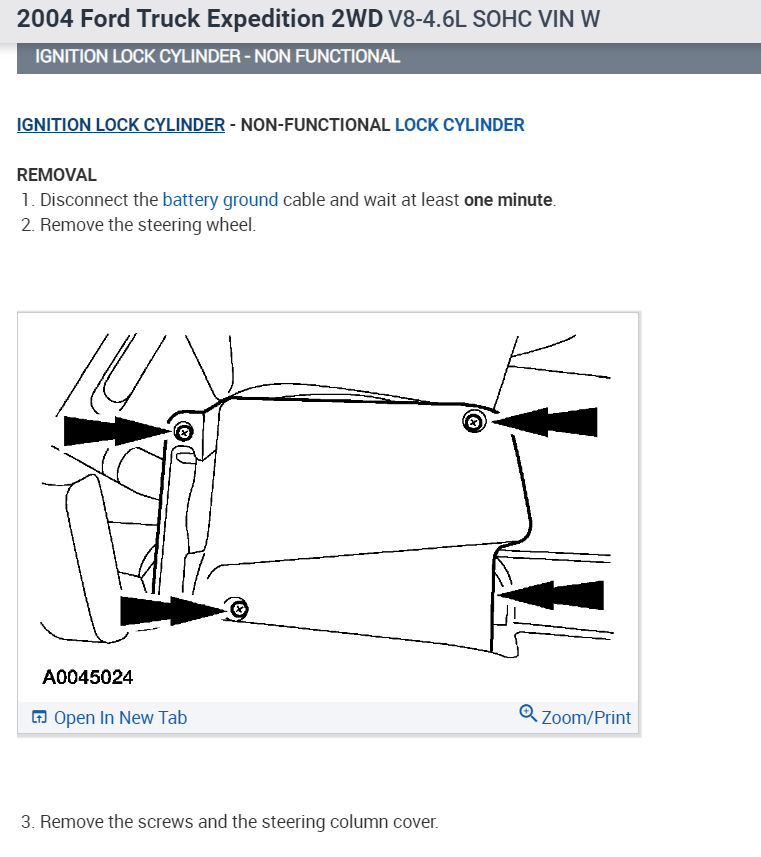Ignition Cylinder Will Not Turn to the Off Position?