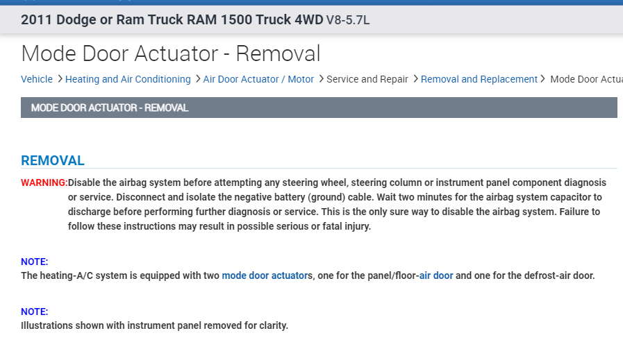 HVAC Actuator? There Was a Pretty Bad Clicking Noise Coming From