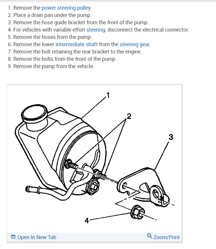 Power Steering Pump Bolt Mounting Sizes Needed?