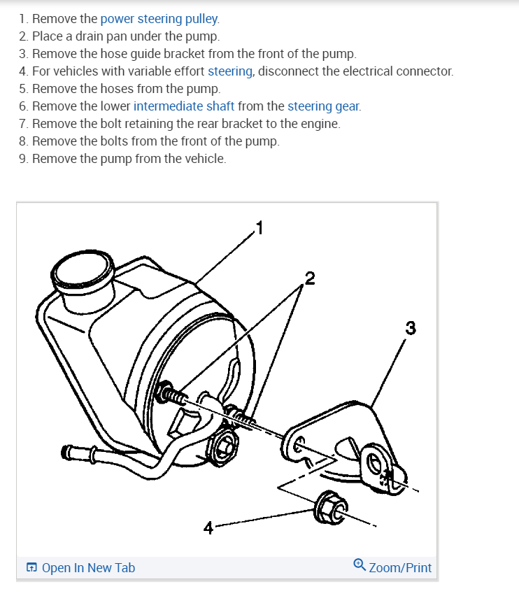 Power Steering Pump Bolt Mounting Sizes Needed?