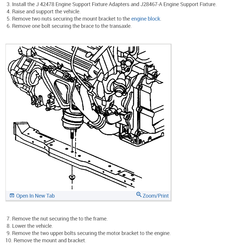 How to Replace the Motor Mounts? I Would Like to See a Video on