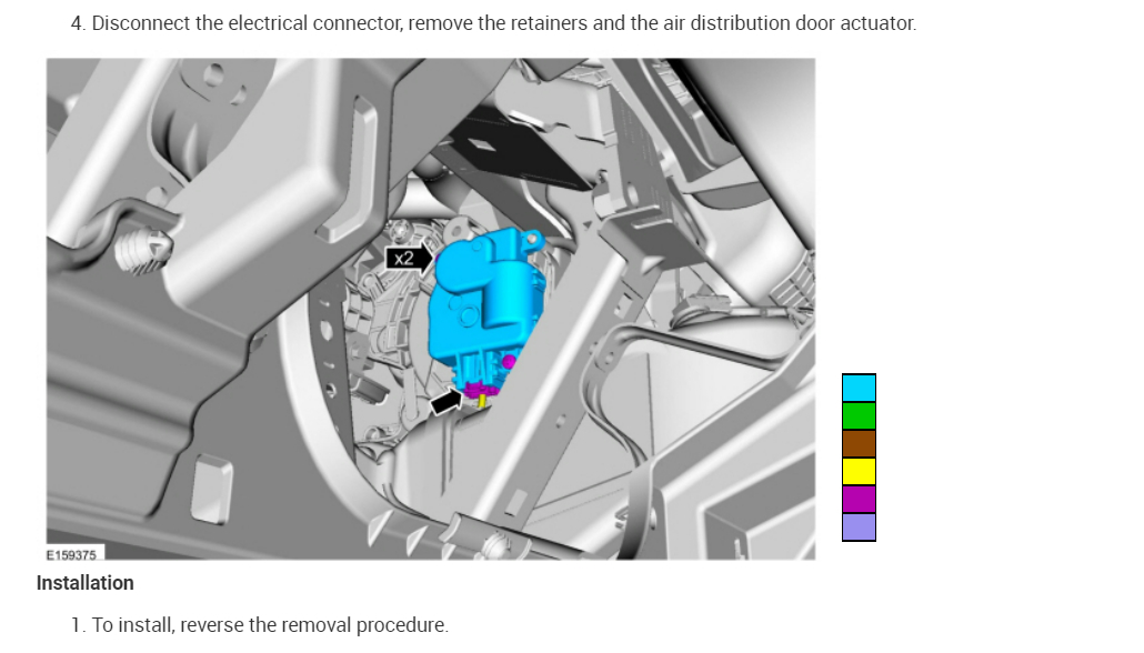 Where Is the Mode Door Actuator Located?