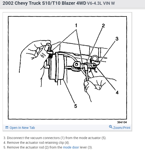 Where Is the Mode Blend Door Actuator Located?