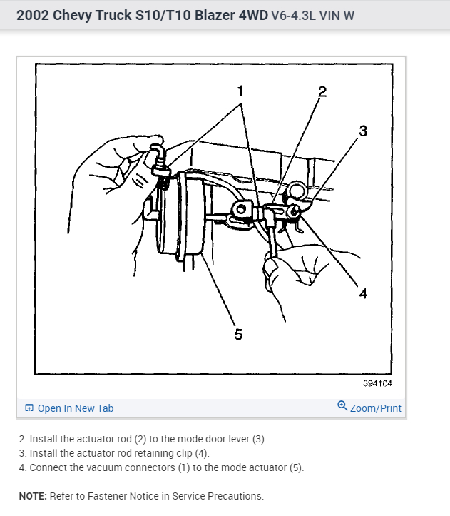 Where Is the Mode Blend Door Actuator Located?