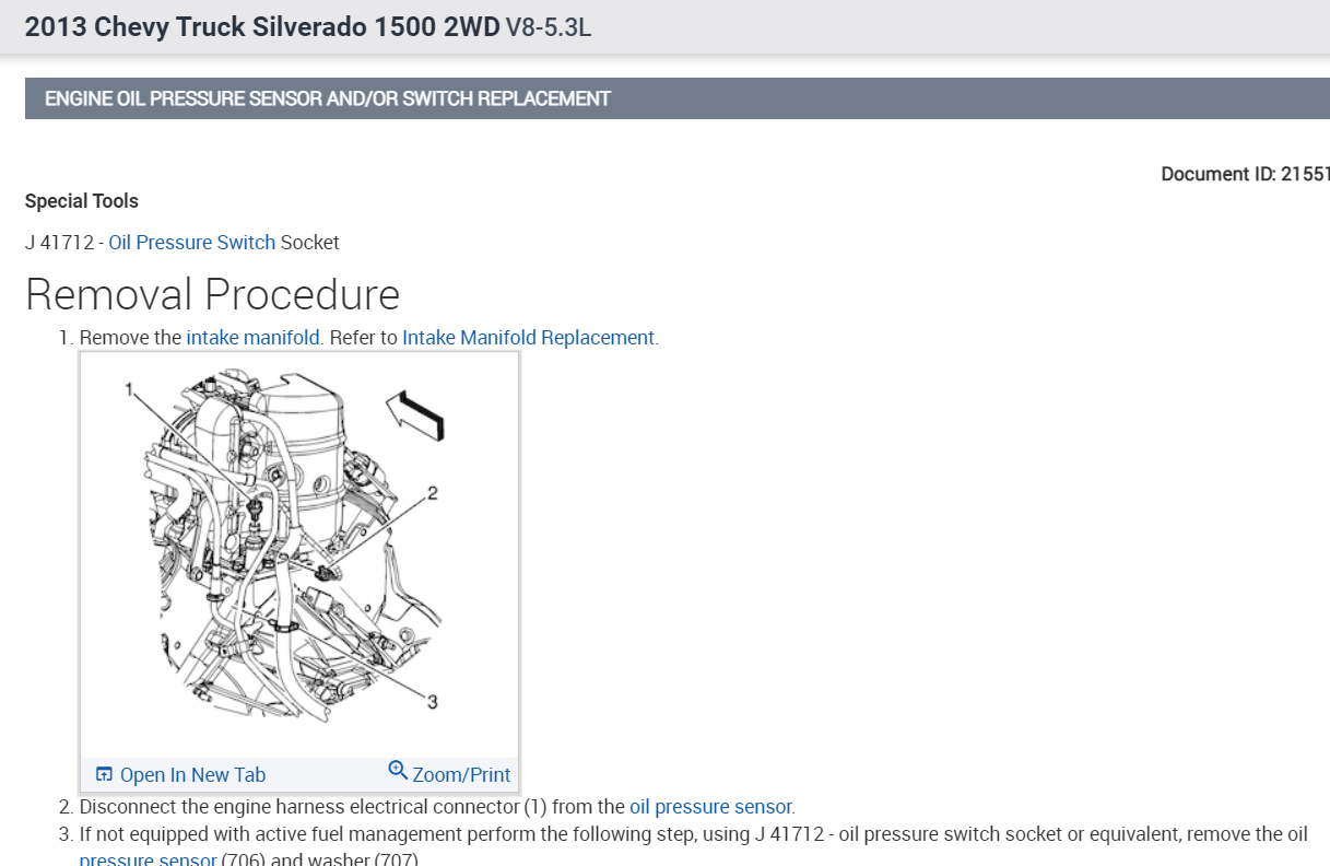 Oil Pressure Issue? When Starting the Truck, the Oil Pressure