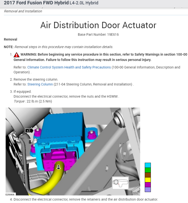 Left Hand Driver Side Blend Door Motor Replacement?