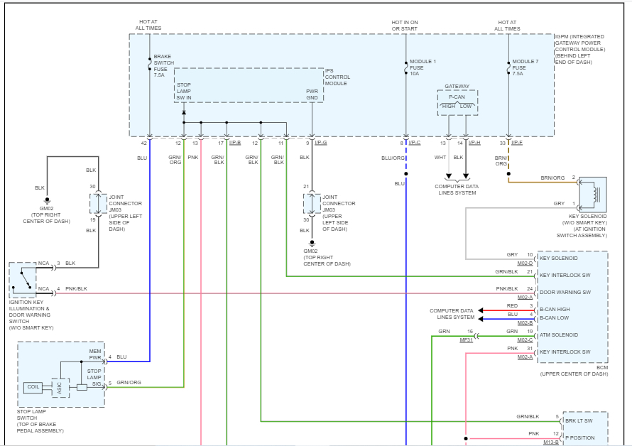 Electrical Diagram From Shifter Interlock Solenoid? Hi, My Car Is...