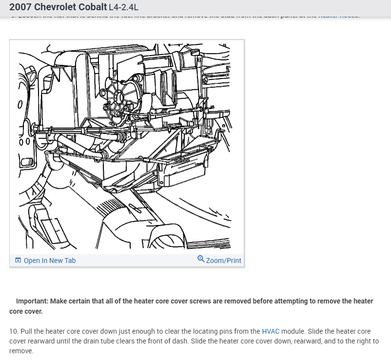 Replacing Heater Core? I Have Taken the Whole Dash Off to Replace...