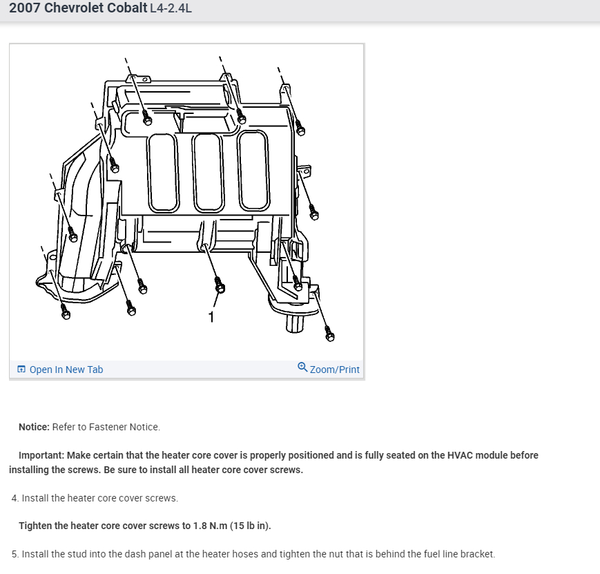 Replacing Heater Core? I Have Taken the Whole Dash Off to Replace...
