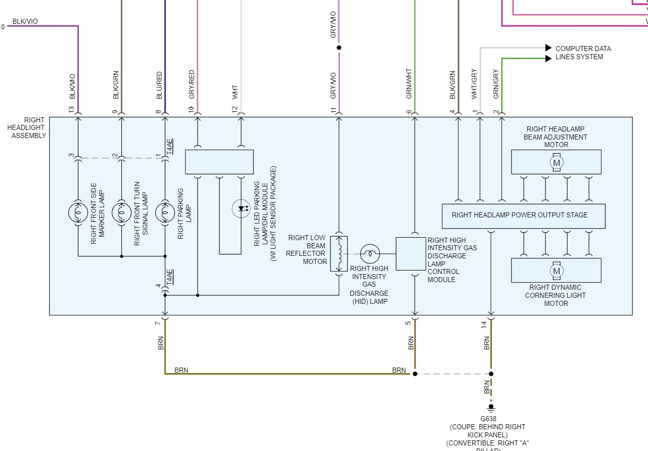 Wiring Schematics for 14 Pin Aokus Xenon Headlight Needed?