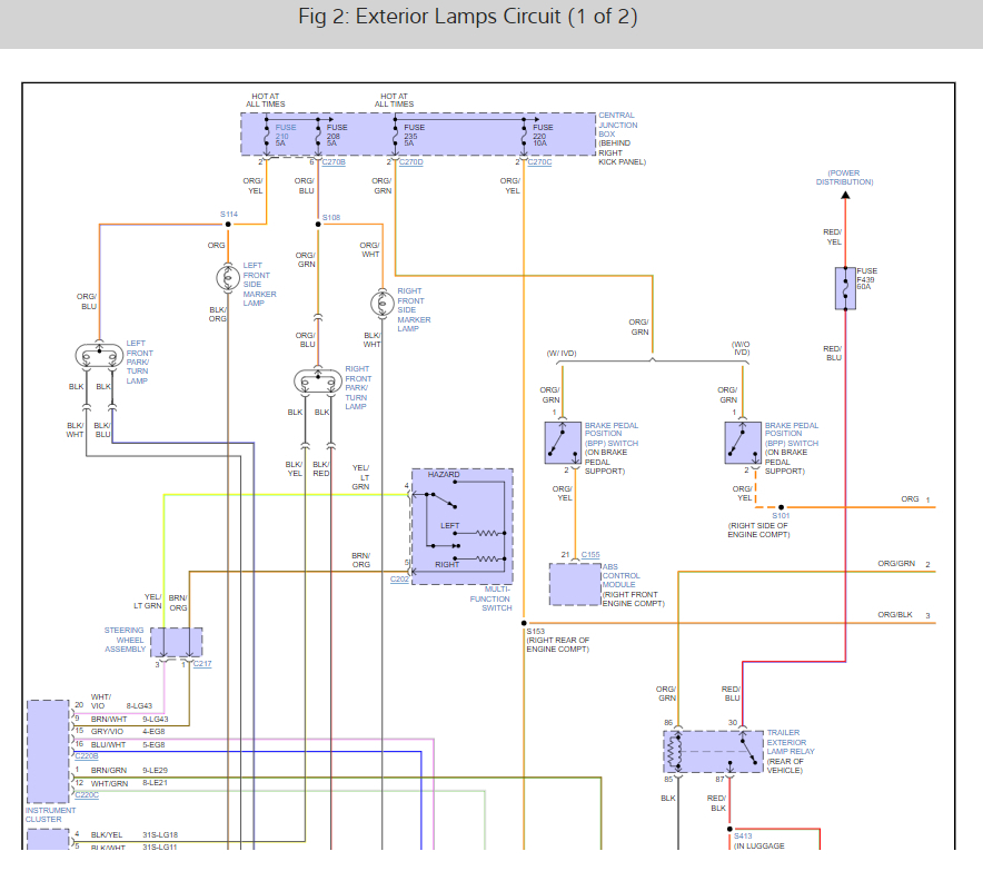 Turn Signal Not Working? Need Schematics on the Vehicle Listed