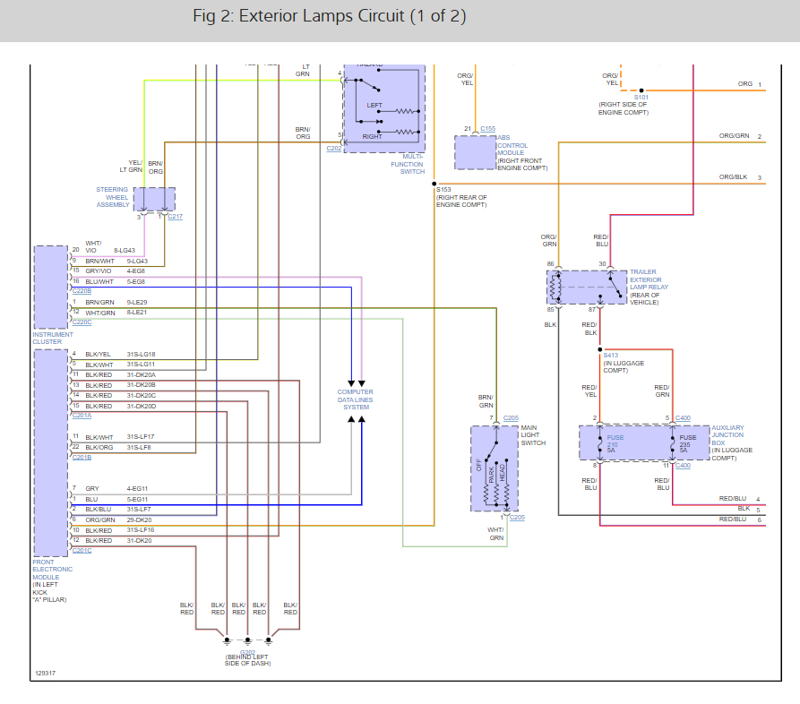 Turn Signal Not Working? Need Schematics on the Vehicle Listed