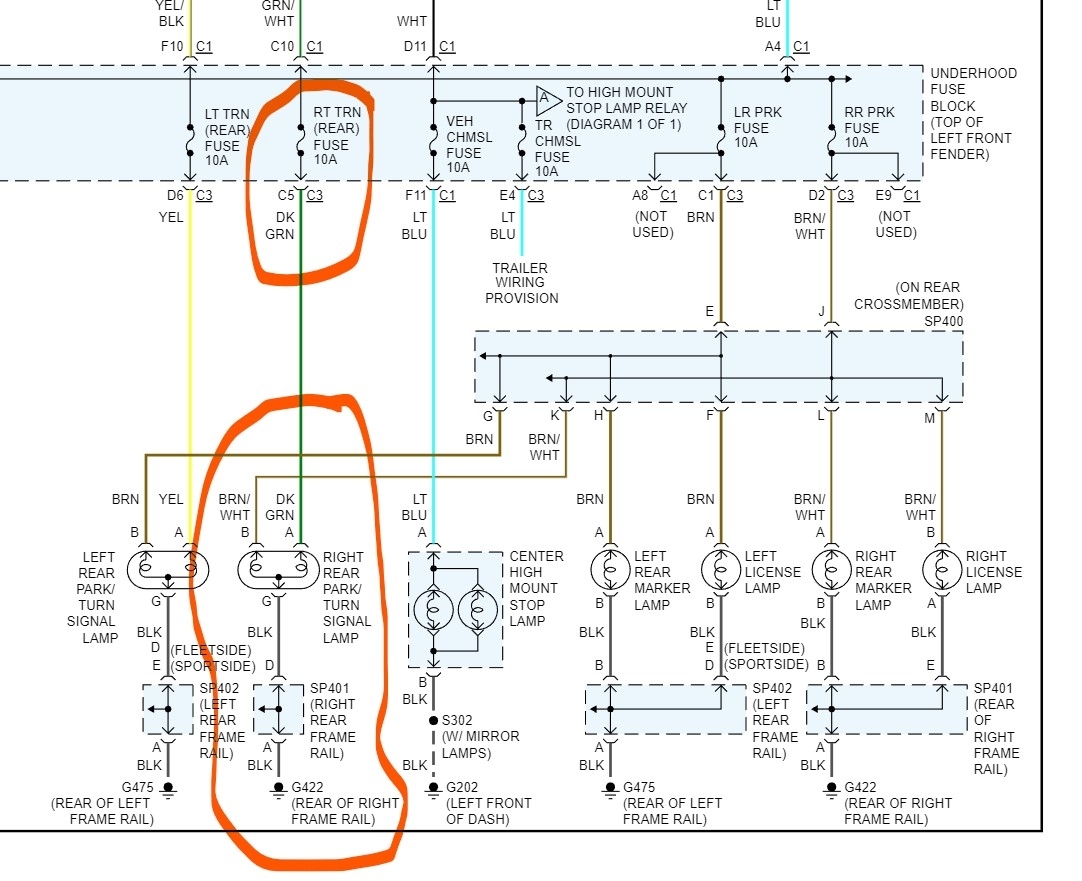 Right Rear Turn Signal and Reverse Lights Do Not Work?