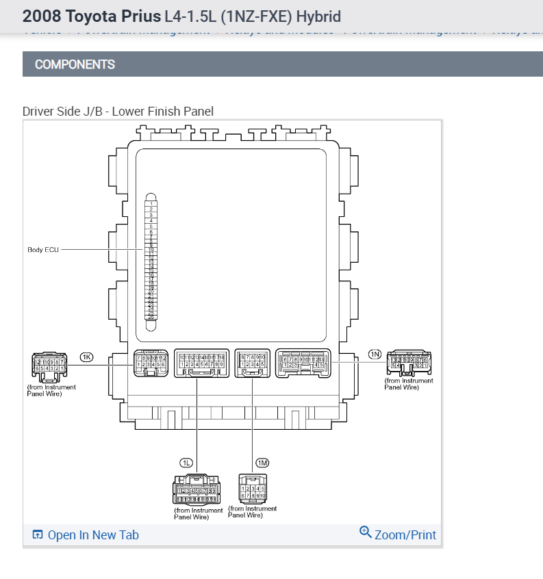 2008 Toyota Prius Dashboard Lights Not Working